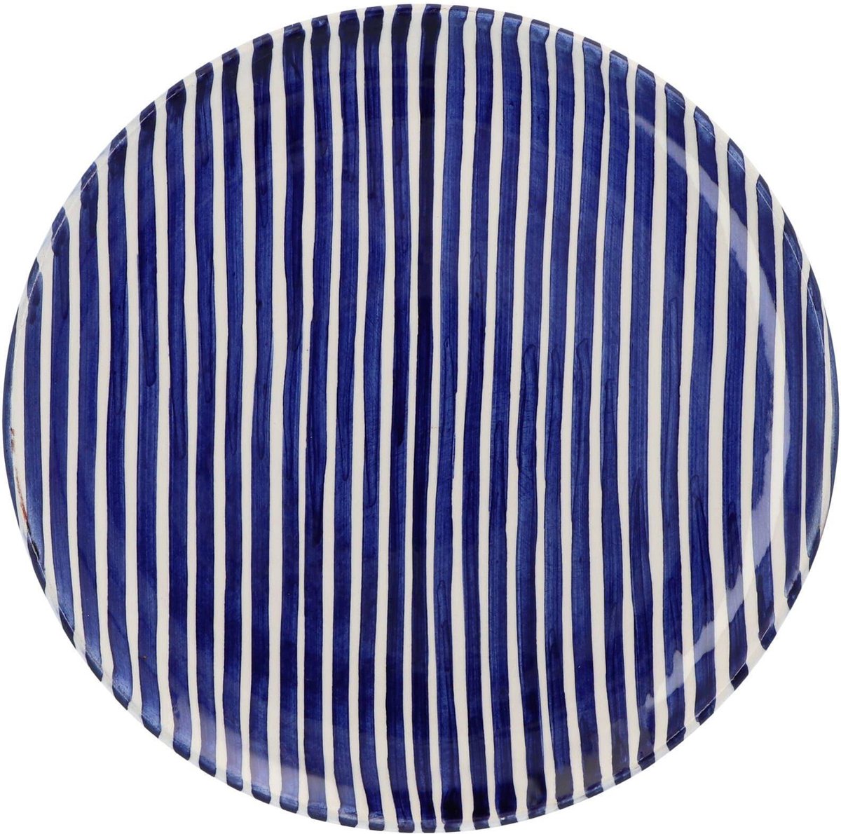 Casa Cubista - Ontbijtbord met small streeppatroon blauw 23cm - Kleine borden