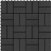 vidaXL - 22 - st - Terrastegels - 30x30 - cm - 2 - m² - HKC - zwart
