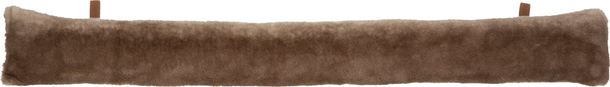 Atmosphera Grizzly Tochtrol / tochtstopper faux bont - 12 x 90 cm - Bruin - Extra zacht