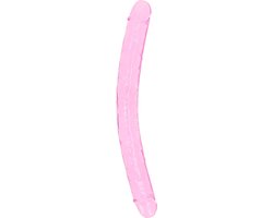 Shots - RealRock REA160PNK1 - Realistic Double Dong - 18'' / 45 cm - Pink