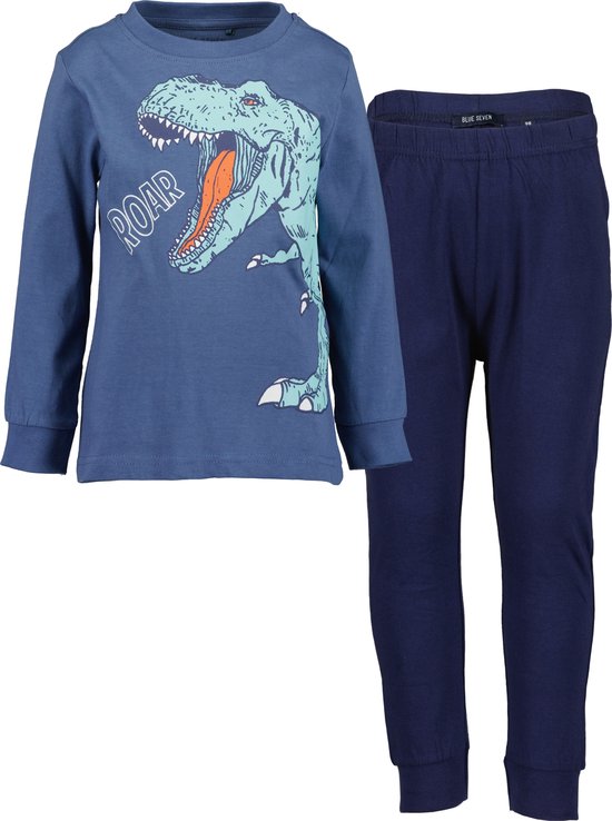 Blue Seven KIDS BOYS BASICS Jongens Pyjamaset - blauw - Maat 104