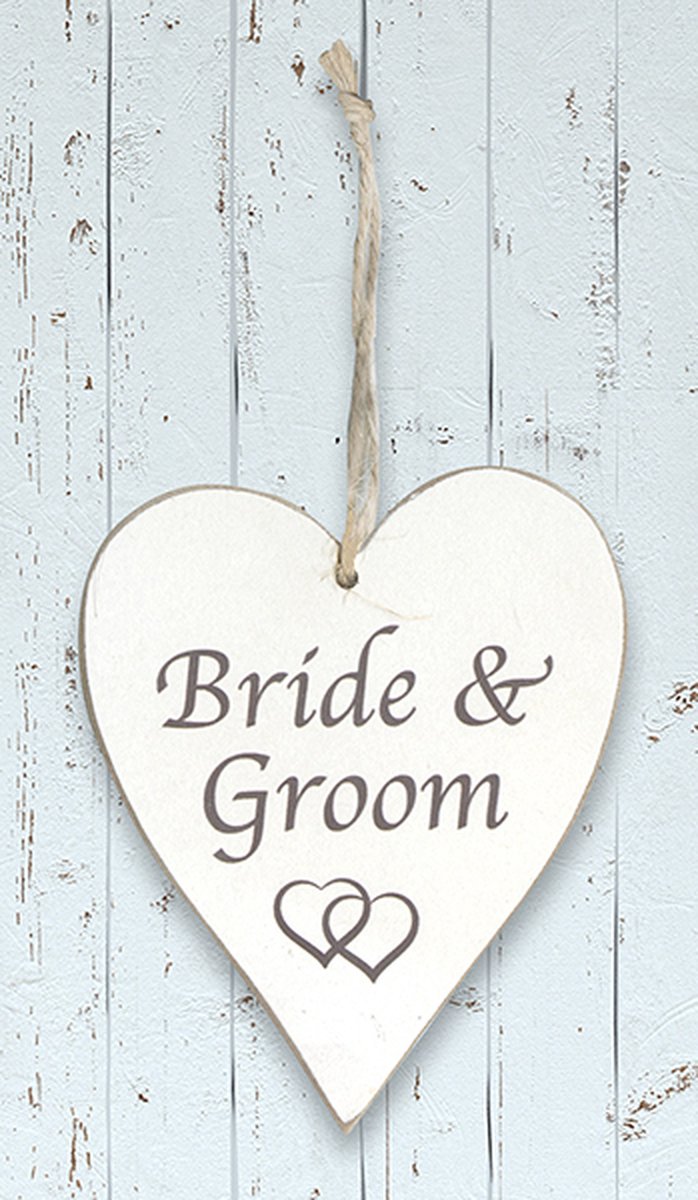 Oaktree - Houten hart Bride Groom