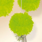 Folat - Pompom Neon Groen 30 cm per stuk