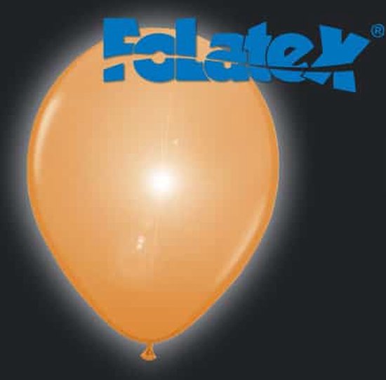 Folat - LED ballonnen Oranje 30 cm 5 stuks