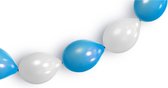 Folat - Blauw-Witte Knoopballonnen - 3 meter