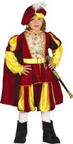 Fiestas Guirca - Pietenpak rood / geel - 5-6 jaar - Welkom Sinterklaas - Pietenpak kinderen - intocht sinterklaas