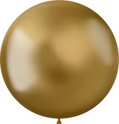 Folat - ballon XL Intense Chrome Gold 48 cm - 5 stuks