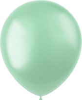 Folat - ballonnen Radiant Minty Green Metallic 33 cm - 10 stuks