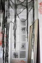 Folat - Decoratie Net met Gaten Groen - 4 stuks 35 x 300 cm - Halloween - Halloween Decoratie - Halloween Versiering