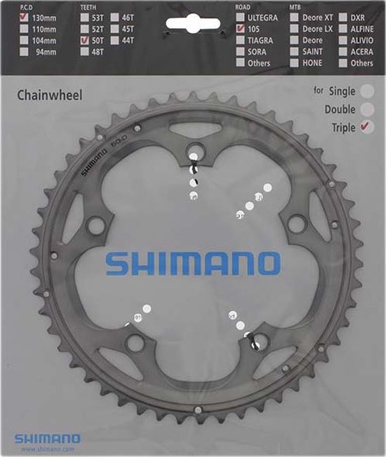 Kettingblad Shimano 105 FC-5703 50T Zilver
