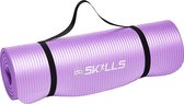 Yogamat extra dik Fitnessmat Paars / Purple + Nu met gratis draagriem - sporten buiten of binnen - dbSKILLS - Anti slip - sportmat -yogamat extra dik 183 cm 61 cm 1.5 dik