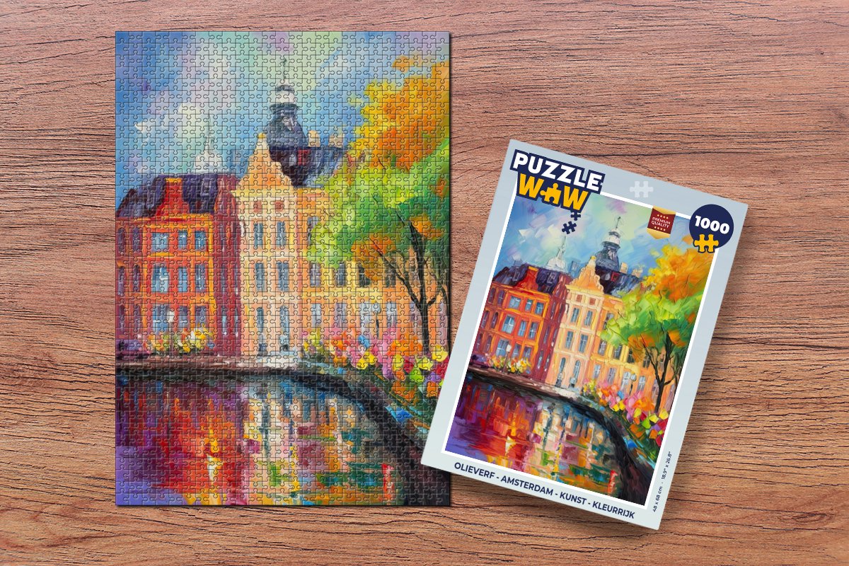 Puzzle Peinture à l'huile - Paysage - Nature - Coloré - Puzzle - Puzzle  1000 pièces