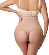 Wow Peach - Hoge Taille Buik Control Slip - Shapewear - Hip Lift - Corrigerend Ondergoed - Nude - XL
