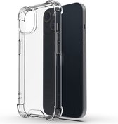 Hoogwaardige Crystal Anti Shock Bescherming Hoesje - Geschikt voor Apple iPhone 14 / iPhone 15 - Extra sterke hoeken back cover - Transparant