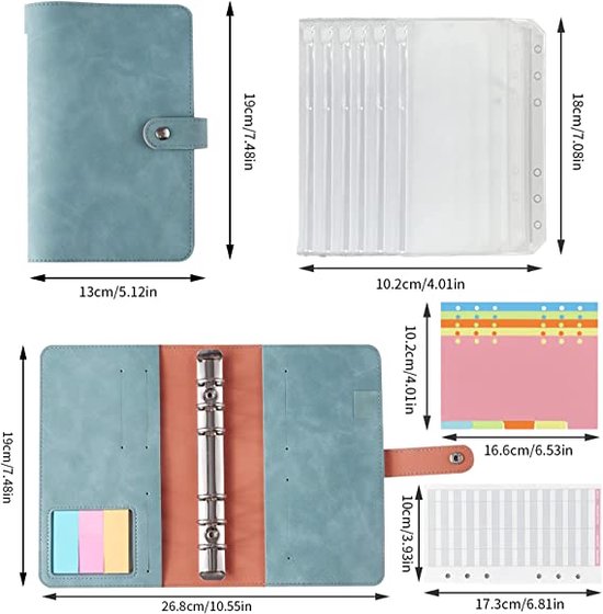 Budgetplanner Budget planner, money sleeves, ring binder, financial