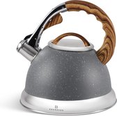Bol.com Edënbërg Gray Line - Fluitketel RVS - 3.0 Liter aanbieding