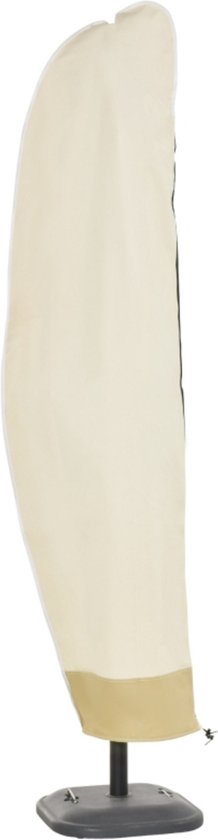 Housse de parasol - Housse de parasol pour parasol flottant - Housse de protection - Housse de parasol parasol sur pied - 220cm - Beige