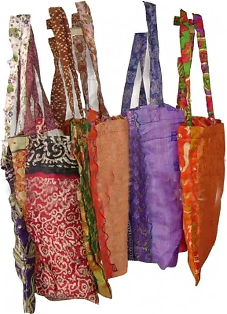 Sari boodschappentas hoge kwaliteit viscose