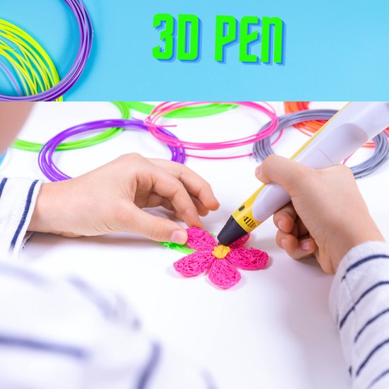 Stylo 3D intelligent avec écran LED, stylo d'impression 3D avec chargement  USB, recharges de filament Pla 30 couleurs, cadeau d'artisanat d'art pour  les enfants adultes, cadeaux de bricolage