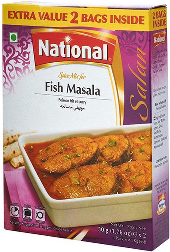 National Spice Mix For Fish Masala (80g) bol