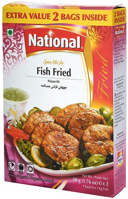National Spice Mix For Fish Fried (82g) bol