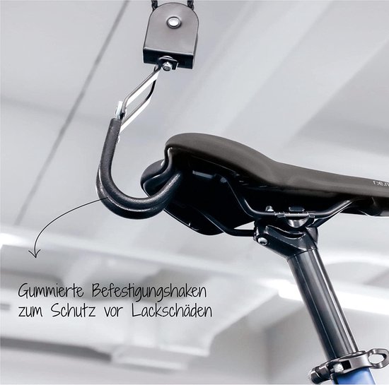 Plafond Fietslift voor E-bikes en Fietsen, draagkracht 30 kg, tot 4 m plafondhoogte van Perel — afbeelding 2