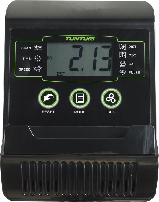 Tunturi Cardio Fit B35 Hometrainer - Fitnessfiets - 8 weerstandsniveaus - Hartslagmonitor - Ergonomisch - Verstelbaar stuur - Transportwielen - Versterkt frame