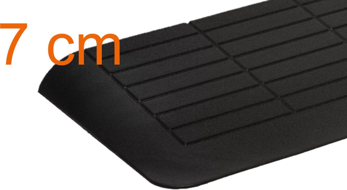 Goedkoopste Rubber drempelhulp 7 cm met schuine zijvlakken
