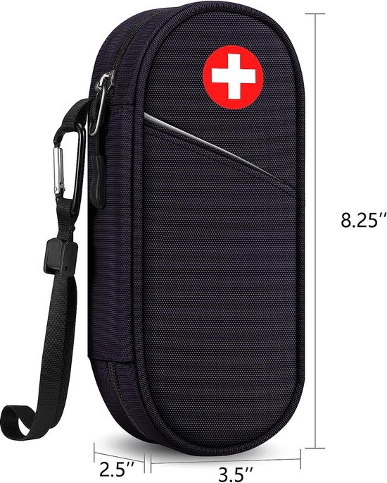 Pilulier - trousse à pharmacie - médicament - rangement - transparent - sac  de voyage