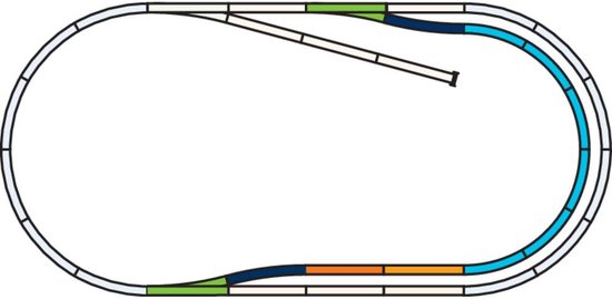 H0 Piko A-rails 55320 Uitbreidingsset Set C 1 set(s)