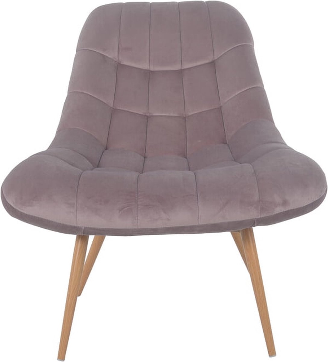 Fauteuil Louis Roze - Fluweel - Zithoogte 50 cm
