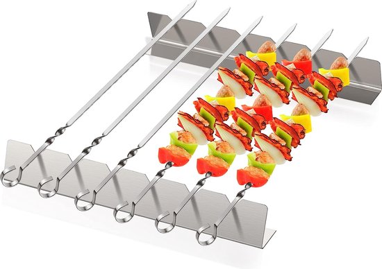 Grillspiesen van roestvrij staal, 20 stuks gemaakt van roestvrij staal, kabob spiesen voor kebab, shashlik en kampvuur