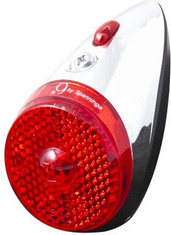 Spanninga Rear Light Nr 9 Led / Fietsverlichting Achter rood Retro Look AAA Batterij van Spanninga — afbeelding 4
