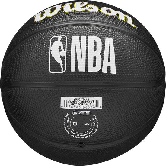 Wilson Team Tribute Los Angeles Lakers Mini Ball WZ4017601XB, Unisexe, Zwart, Basketball, Taille : 3