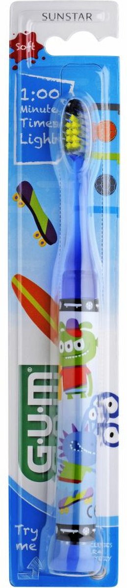 GUM Tandenborstel Light Up Kids 7-9 jaar - 6 x - Voordeelverpakking