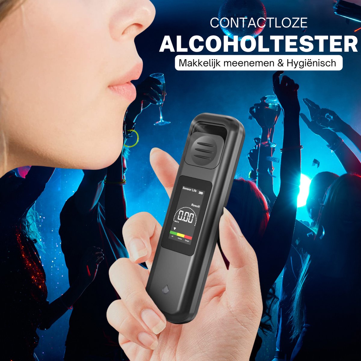 HealthCrystal Professionele en Draagbare Alcoholtester
