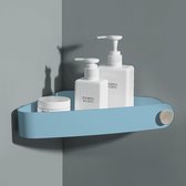 Plastic doucheplank zonder boren doucheplank douchemand wordt geleverd met een kleine ronde haak douchemand aan de muur gemonteerd voor keuken en badkamer, blauw