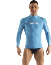 Seac RAA Long Evo rashguard met lange mouwen voor heren - UV zwem en snorkeltop - Lichtblauw - S