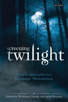 Boekomslag 'Screening Twilight' met een donker boslandschap en maanlicht.