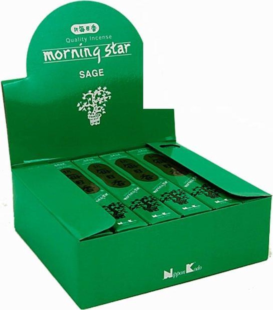 Nippon Kodo Morning Star - Sage - Salie - Japanse wierook - 12-pack - Gratis Verzending!!!
