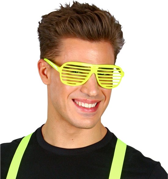 Kit 50 lunettes fluo & lumineuse jaune