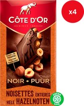 Côte d'Or - chocoladetablet - puur hele noten - 180g x 4