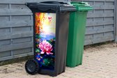 Container sticker Schilderij - Olieverf - Waterlelie - Water - 44x98 cm - Kliko sticker