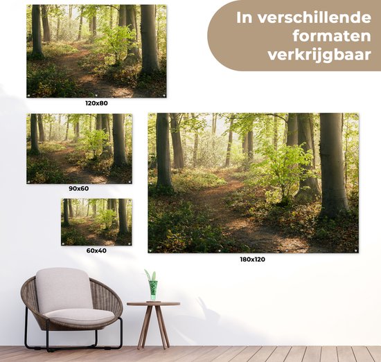 Décoration murale Forêt - Arbre - Chemin - 180x120 cm - Affiche jardin