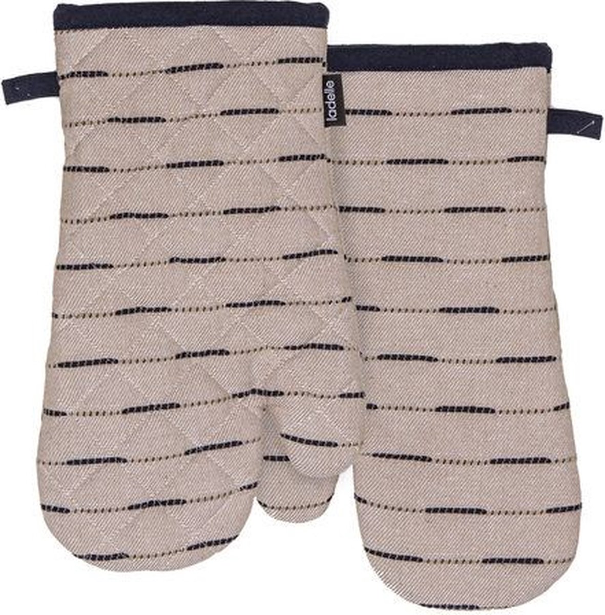 Dash Ovenwant / Ovenhandschoen, Set van 2 Stuks, Indigo, Gerecycled Katoen, 16.5 x 33 cm - Ladelle | Eco Recycled