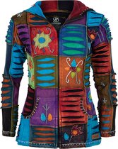 Dames Vest van Katoen zonder voering en vaste capuchon - SHAKALOHA - W Cotton Frizz Multi XXL