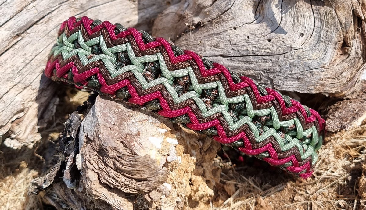 Honden halsband handgemaakt paracord martingale half check