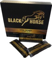 SANOOR®- Black Vital Honey - BLACK HORSE - 1x stick- Honing Met Kruidenpasta - Voor hem en Haar - RIJK aan VITAMINES en MINERALEN - Kracht & Lust + Libido