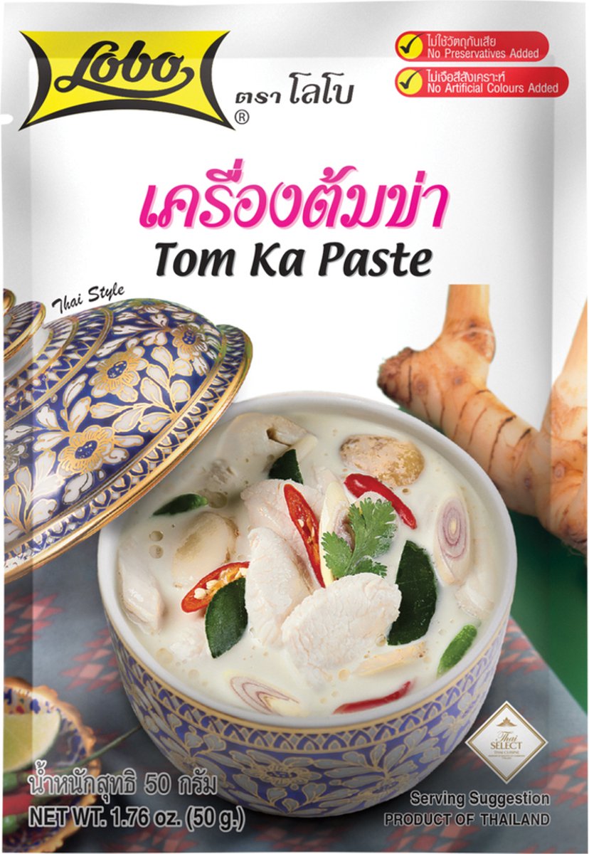 Lobo Tom Ka pasta - Thaise kokossoep met galangawortel en citroengras - 50 g