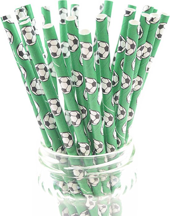 100 stuks Oktoberfest rietjes, blauwe rietjes, papier, blauw-wit